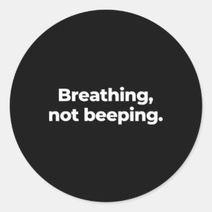Breathing classic round sticker