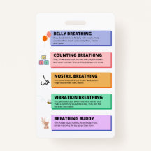 Breathing Techniques Badge Accessory