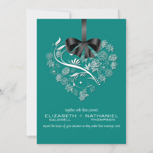 Breathless Wedding Invitation--peacock Invitation