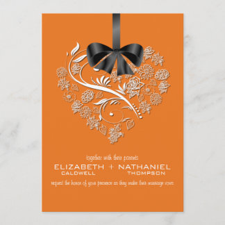 Breathless Wedding Invitation--pumpkin Invitation