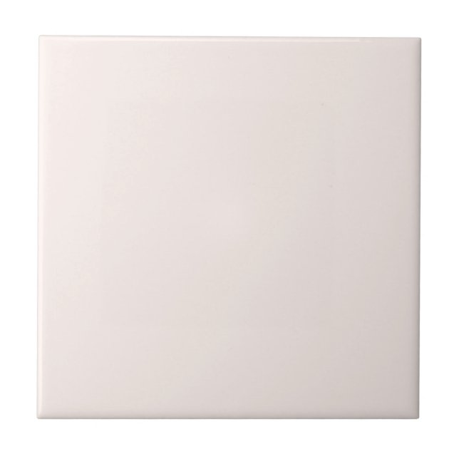 Breathlessly Pale Magenta Pink Solid Colour Ceramic Tile (Front)