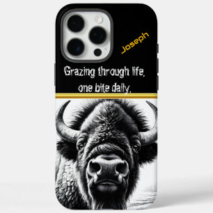 Breathtaking Buffalo in Tranquil Nature iPhone 16 Pro Max Case