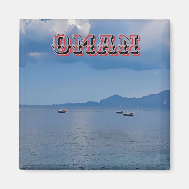 Breathtaking Oman coastline  Magnet (Front)