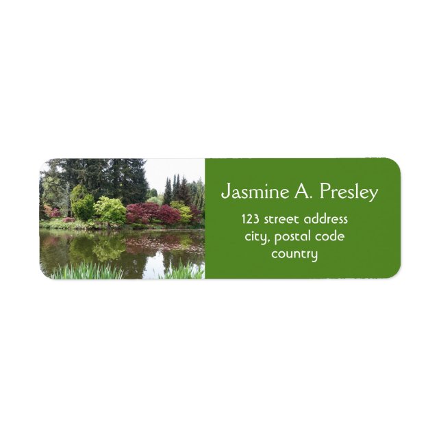 Breathtaking spring garden address return address label (Front)