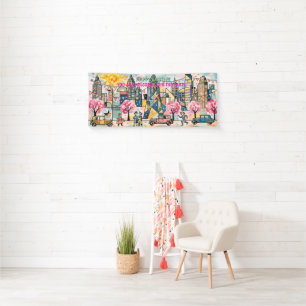 Breathtaking Spring In The Big City Banner