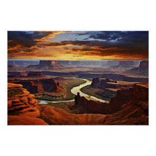Breathtaking Sunset at the Grand Canyon Poster