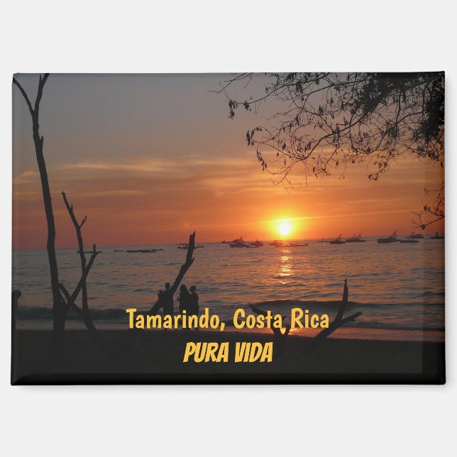 Breathtaking Tamarindo Sunset Magnet (Front)