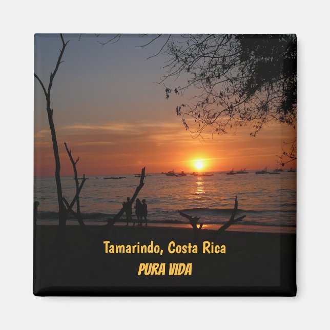 Breathtaking Tamarindo Sunset Magnet (Front)