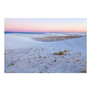 Breathtaking View White Sands National Park Sunset Photo Print
