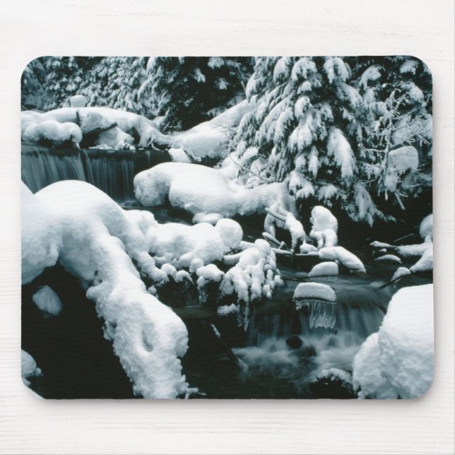 Breathtaking Winter Scene Mouse Pad (Front)