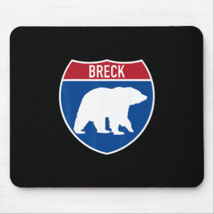 Breck Colorado Bear Co Highway Interstate Sign Sou Mouse Pad