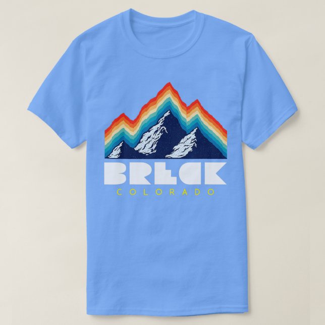 Breck Colorado  Retro  Ski  T-Shirt (Design Front)