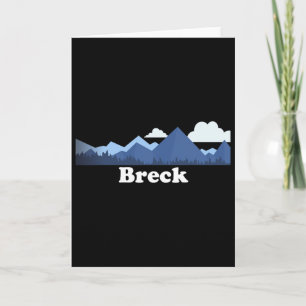 Breck Colorado Rocky Mountains Co Souvenir Climbin Card