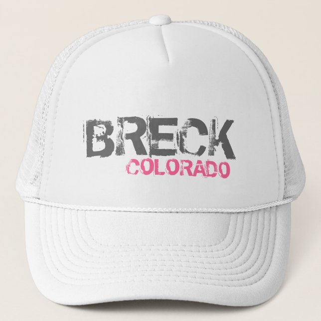 Breck Colorado simple white hat (Front)