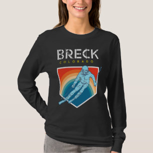 Breck Colorado USA Ski Resort BACK PRINT 2 T-Shirt