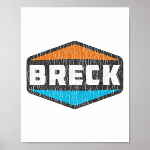 Breck Skiing Breckenridge Ski Colorado Snowboardin Poster
