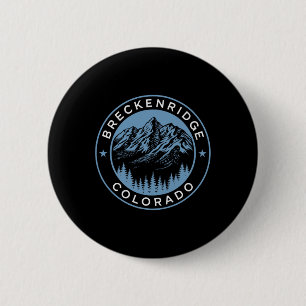 Breckenridge Co Hiking Camping Tourist Ski Gift 6 Cm Round Badge