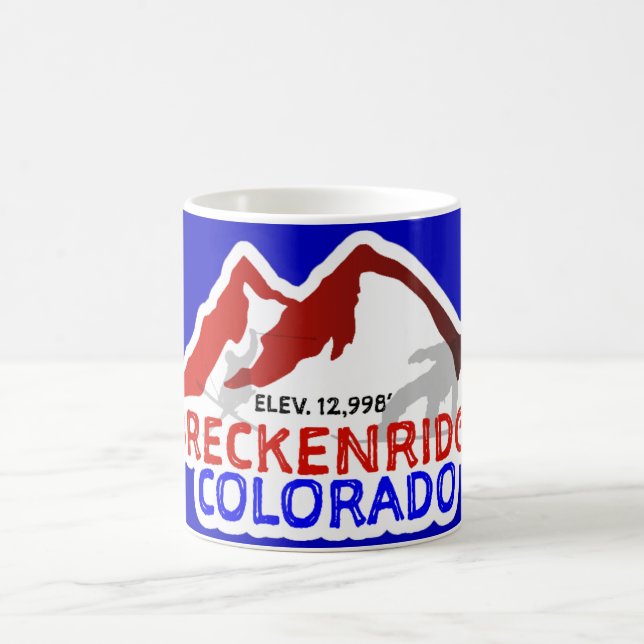 Breckenridge CO Skiing  Mug (Center)