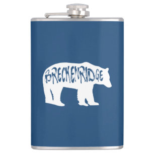 Breckenridge Colorado Bear Hip Flask
