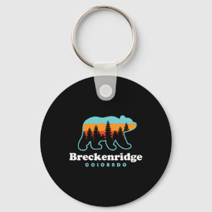 Breckenridge Colorado Bear Mountains Trees Key Ring