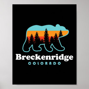 Breckenridge Colorado Bear Mountains Trees Poster