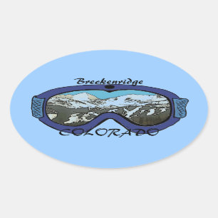 Breckenridge Colorado blue goggle sticker