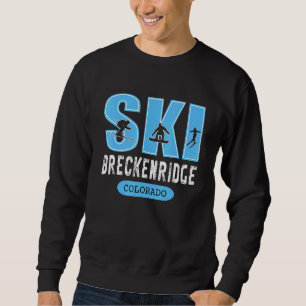 Breckenridge Colorado Breck Colorado Retro Hiking Sweatshirt
