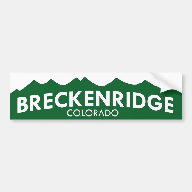 Breckenridge Colorado Bumper Sticker (Front)