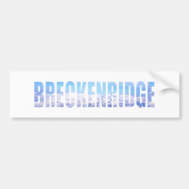 Breckenridge, Colorado Bumper Sticker (Front)