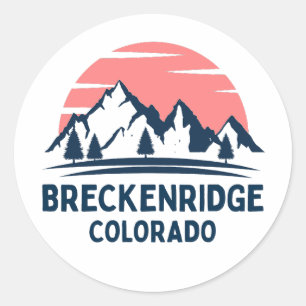 Breckenridge Colorado Classic Round Sticker