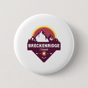 Breckenridge Colorado Co Rocky Mountains Hiking Sk 6 Cm Round Badge