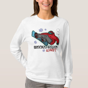 Breckenridge Colorado elevation snowboard hoodie T-Shirt
