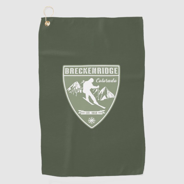 Breckenridge Colorado Golf Towel (Front)