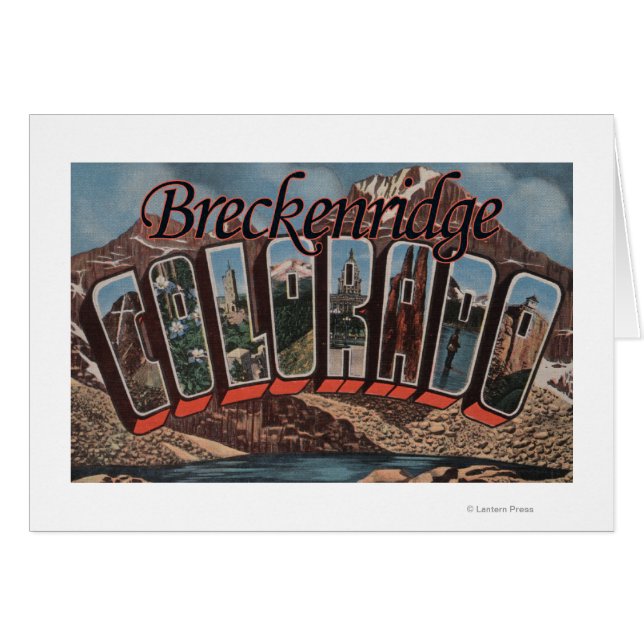 Breckenridge, Colorado - Large Letter Scenes (Front Horizontal)
