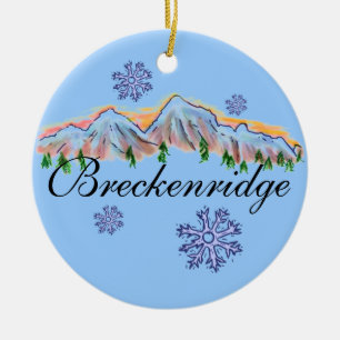 Breckenridge Colorado mountain ornament