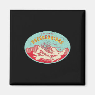 Breckenridge Colorado Mountain Skiing Hiking Vinta Magnet