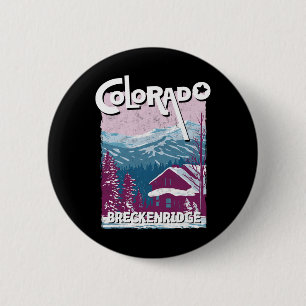Breckenridge Colorado Mountain State Rocky Mountai 6 Cm Round Badge