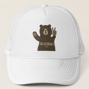 Breckenridge Colorado Peace Bear Trucker Hat