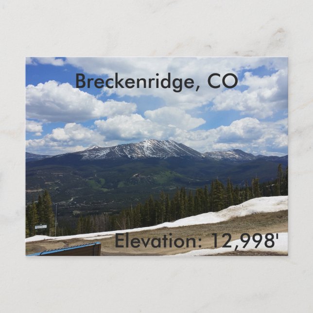 Breckenridge, Colorado postcard (Front)