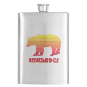 Breckenridge Colorado Rainbow Bear Hip Flask