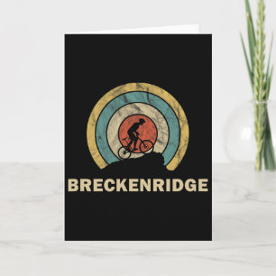 Breckenridge Colorado Retro Cycling Mtb Card