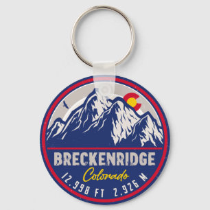 Breckenridge Colorado Ski Hiking Mountain Souvenir Key Ring