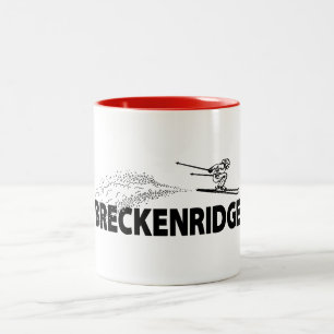 Breckenridge Colorado Ski Jumper Two-Tone Coffee Mug