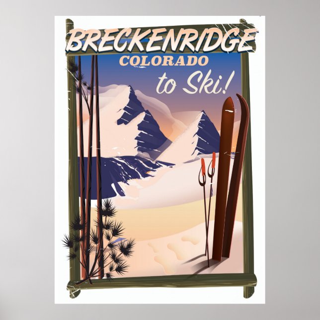 Breckenridge, Colorado ski poster (Front)