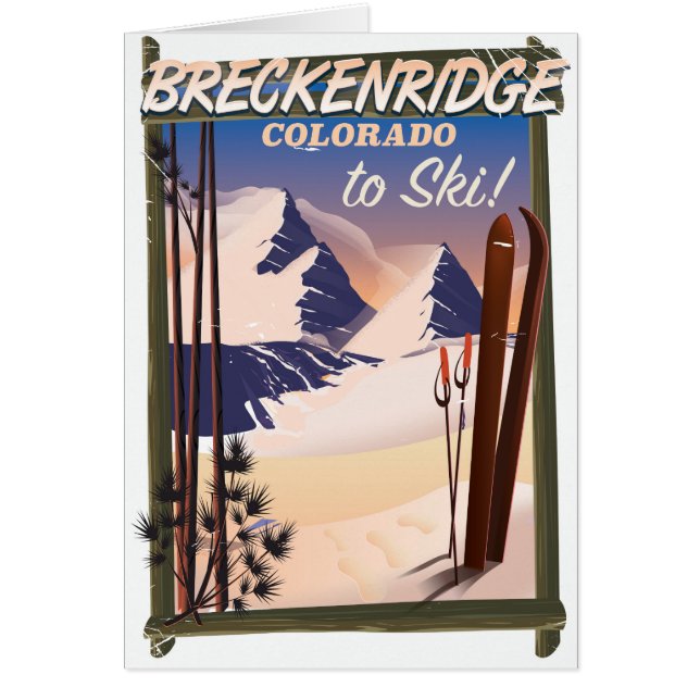Breckenridge, Colorado ski poster (Front)