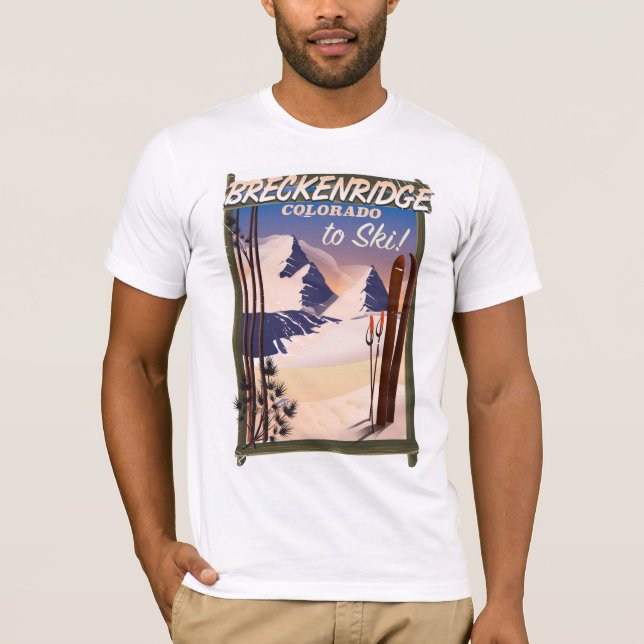 Breckenridge, Colorado ski poster T-Shirt (Front)