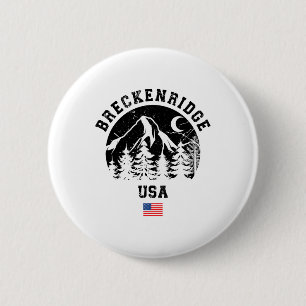 Breckenridge Colorado Ski Resort Alpine Skiing Ame 6 Cm Round Badge