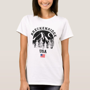 Breckenridge Colorado Ski Resort Alpine Skiing Ame T-Shirt