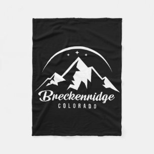 Breckenridge Colorado Ski Resort Skiing Snowboardi Fleece Blanket