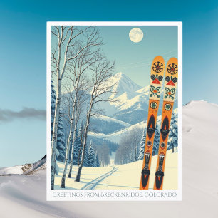 Breckenridge Colorado ski vacation Postcard